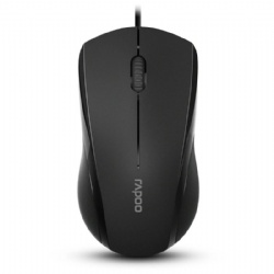 Rapoo N1600 Mouse 3-Button Wired USB Optical Silent Mouse, Computer Mice with 1000 DPI, Compatible with PC, Mac, Desktop and Laptop